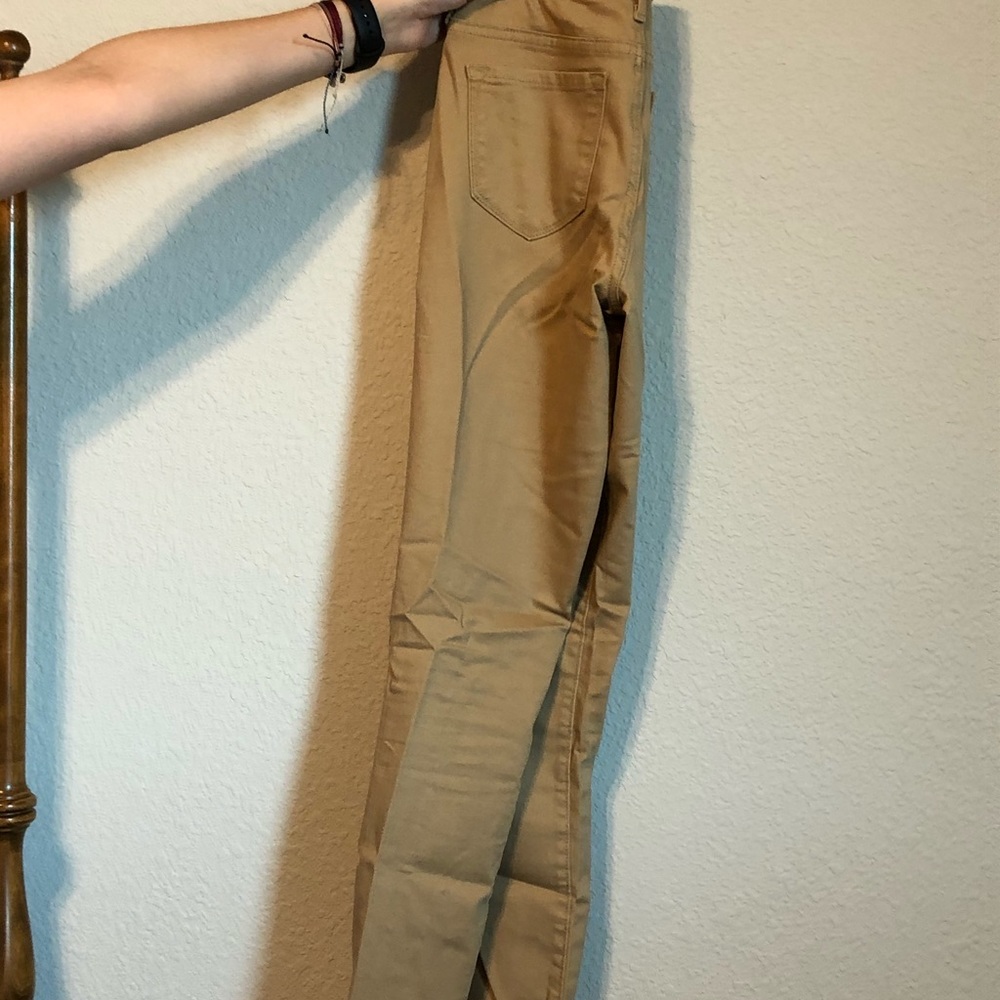 Brown/khaki skinny jeans